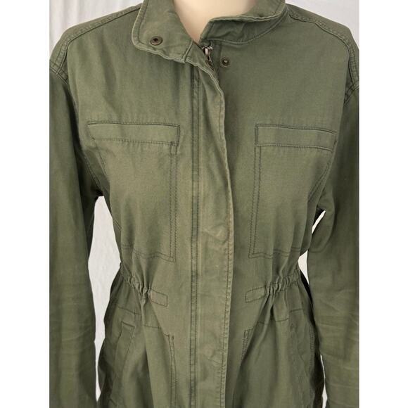 Old Navy Small Utility Barn Jacket Olive Green - Picture 2 of 7